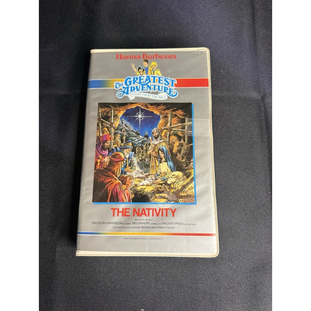 The Greatest Adventure Stories Bible The Nativity VHS 1987 Hanna Barbera